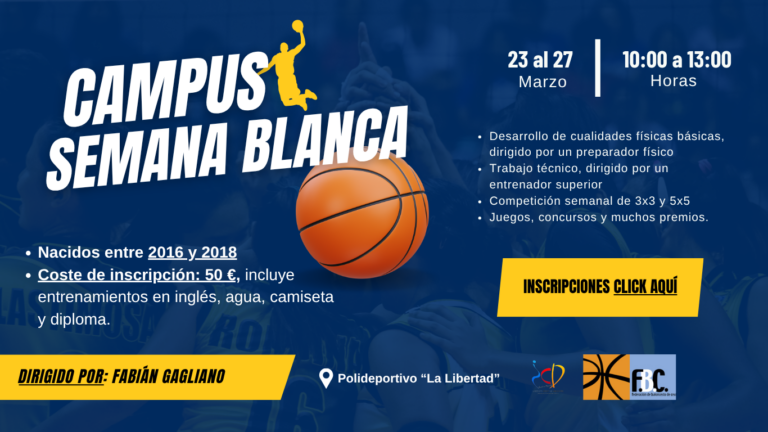 Abierta la inscripción para el Campus de Semana Blanca